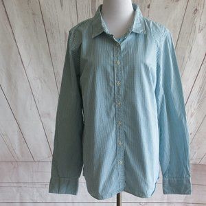 J. Crew Factory Haberdashery Gingham Checked Button Down Long Sleeve Shirt Sz XL